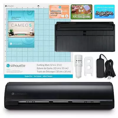 Silhouette Matte Black Cameo 5 - 12  Electronic Vinyl Cutting Machin • $329.99