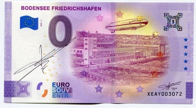 £55.95 • Buy 2021  Friedrichshafen 0 Euro Souvenir Note Original Signature By Richard Faille