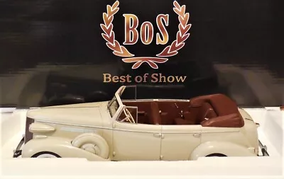 1/18 Best Of Show BOS318 1937 Buick Roadmaster 80-C Four Door Phaeton Grey BOS • $230