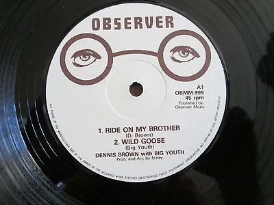 £24.99 • Buy  Dennis Brown / Big Youth ‎– Ride On My Brother / Wild Goose 12  Observer