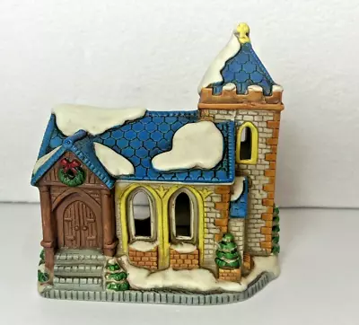 Vintage (1987) Lefton Christmas Village Church 5  Tall Christmas Decor No Light • $25