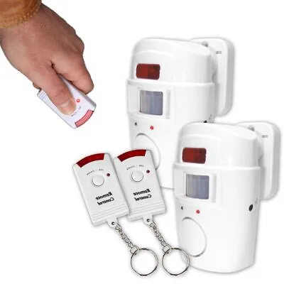 2 Alarm Systems PIR Alarm System Caravan Motorhome Caravan Alarm Motion Detector • £21.44