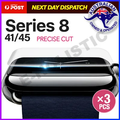 $5.95 • Buy 3x AQUA Full Screen Protector For Apple Watch Series SE 8 7 6 5 4 40/44/41/45mm