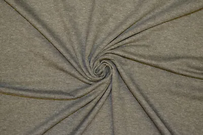 Premium Plain Cotton JERSEY Stretch Knit T-shirt Interlock Dressmaking Fabric • £13.75