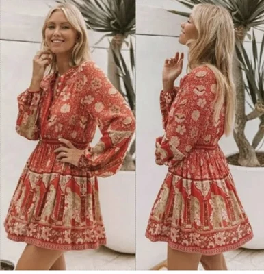 $140 • Buy Spell And The Gypsy Poinciana Cherry Playdress - Size Small