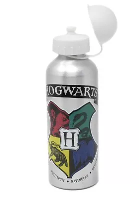 Harry Potter Hogwarts Aluminium Drinks Bottle Silver 500ml • $17.71