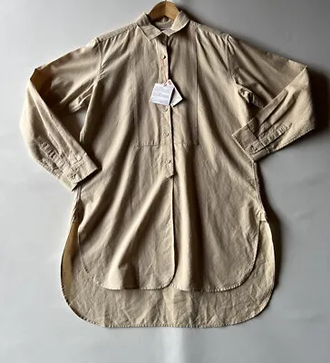 $45 • Buy Uniqlo X Ines De La Fressange Womens Oxfod Shirt Sz Small Beige Long Sleeve