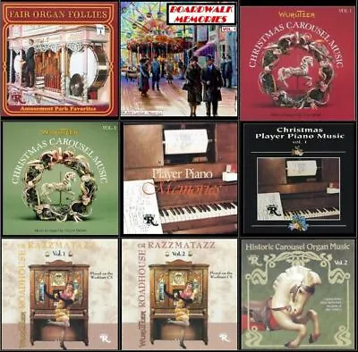 Collection Of 28 Carousel Calliope Piano Band Organ Music CD's PLUS Bonus DVD • $150