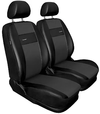 Front Seat Covers Fit Volvo XC90 Black/grey  Leatherette • $49.79