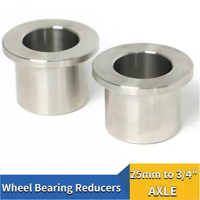 Wheel Bearing Reducers Fit For Harley 25mm To 3/4  Axle Reducer Spacers Adapters • $10.98