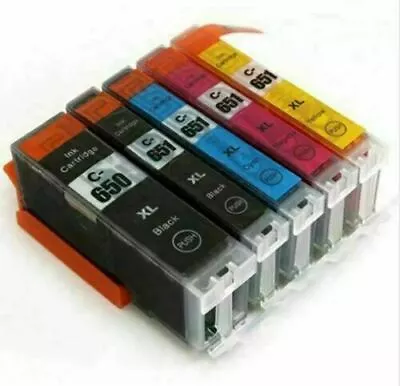 5x Ink Cartridges PGI 650XL CLI 651XL For Canon Pixma MG5460 MG6360 IP7260 MX926 • $9.50