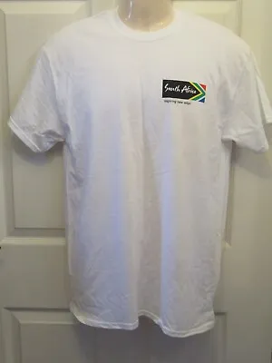 White T-shirt South Africa 20 Years Of Freedom 1994-2014 T-shirt Size Small • £1