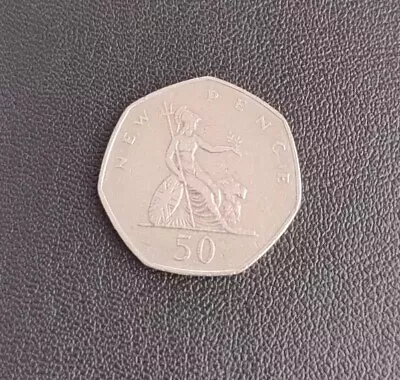 Old Large 50p Coin From 1980 Old Fifty Pence • £0.95