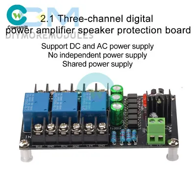 Stereo 2.1 3-channels Speaker Protection Board Delay Module Audio Amplifier D • $12.49