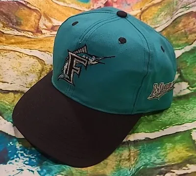 Vintage Sports Florida Marlins Hat Cap Snap Back MLB Dome 6 Patch • $34.99