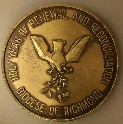 $4.99 • Buy Diocese Of Richmond VA Medal 1975 27g 39 Mm Prptqr