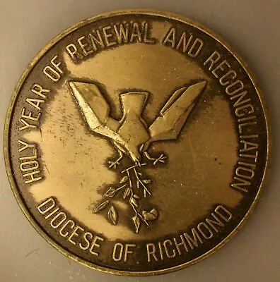 $4.99 • Buy Diocese Of Richmond VA Medal 1975 27g 39 Mm Prptqr