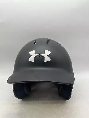 Under Armour UABH2-100 Black Converge Solid Matte Batting Helmet Size 6.5-7.5 • $19.99