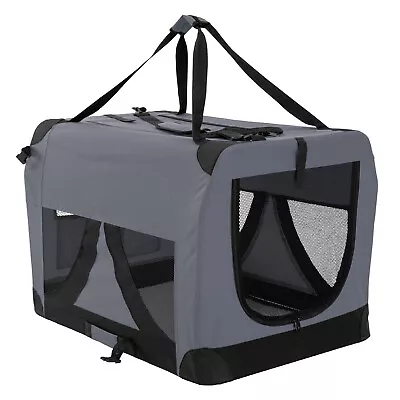 Paw Mate Grey Portable Soft Dog Cage Crate Carrier XXXL • $159