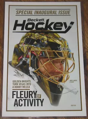 Marc Andre Fleury 2018 Beckett Hockey 11x17 Poster (260/500) Vegas Golden Knight • $35