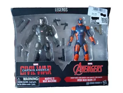 Marvel Legends War Machine Civil War & Iron Man Mark 27 Hasbro Target Exclusive • $25.07