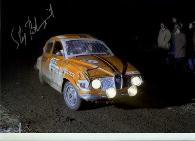 £45 • Buy Stig Blomqvist Saab 96 V4 RAC Rally 1974 Signed Photograph