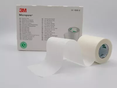 3M Micropore Surgical Tape | 5cm X 9.1m | Box Of 6 Rolls | First Aid | Eyelash • £10.95