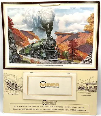 Vintage 1982 Miner Enterprises Calendar Railroad Train Blue Ridge Advertising • $49.95