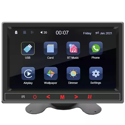 7in Touch Screen Portable Display Monitor For Car Reverse Rearview Apple Carplay • $83.60