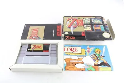 Snes Super Nintendo Zelda A Link To The Past Pal Video Game Boxed US Verson Map • £159.99