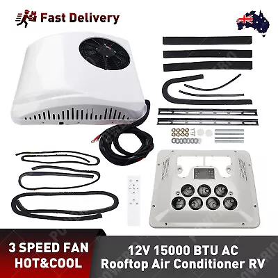 12V Cool&Heat RV Rooftop Air Conditioner For Caravan Motorhome RV Bus Trucks • $1229