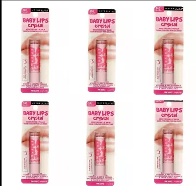 6 Maybelline Baby Lips Crystal Moisturizing Lip Balm Pink Quartz • $19.45