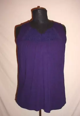 Mossimo Blue Top Size Small Bohemian Blue Crinkle Sleeveless  • $5.96