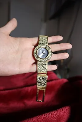 VINTAGE Gucci Women's Watch Snake Skin Band Blue Face • $105