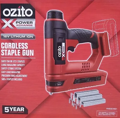 Ozito PXC 18V Cordless Staple Gun Skin Only DIY Stapler Tool Home Improvement AU • $130.65