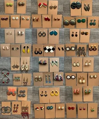 Vintage Earrings Jewelry Lots - Trifari Avon Carolee W&H Costume. • $12.99