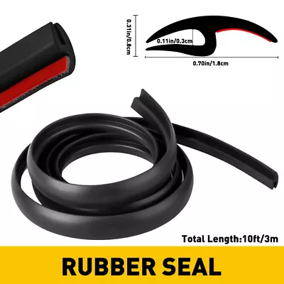 10ft H-Shape Car Door Edge Guard Molding Trim Rubber Edge Strip Seal Protector • $13.29