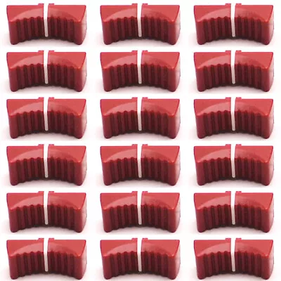 18pcs Slide Fader Knob Cap For YAMAHA MG166CX-USB MG206C Hole 4MM(Red) • $11.99