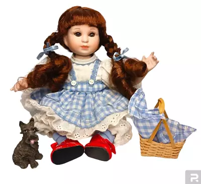 MARIE OSMOND TINY TOTS 5.5  Porcelain Doll DOROTHY & TOTO From WIZARD OF OZ 2000 • $18.95