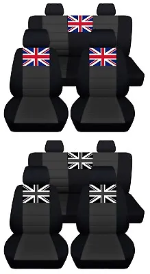 Car Seat Covers Mini Cooper 2000-2015 Personalized Design Charcoal ABF • $179.99