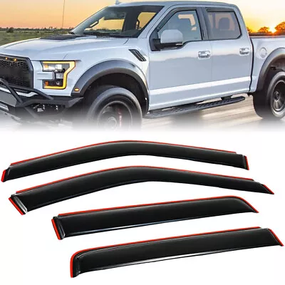 For 2015-2022 Ford F-150 Crew Cab Window Vent Visor Sun Rain Guards √ • $31.99