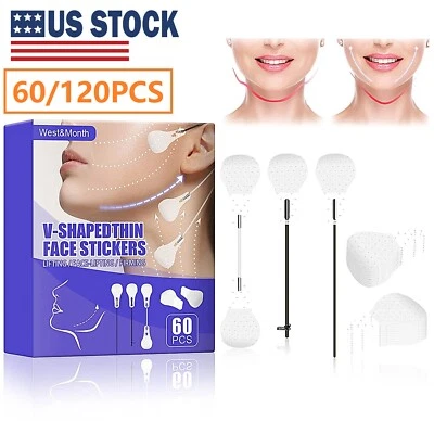 $9.82 • Buy 120pcs V Tapes Shape Tape Anti Wrinkle Instant Face Neck Eye Lift Face Lift USA