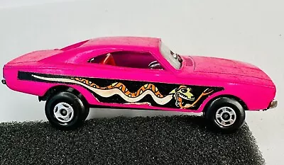 Retro Drag Car Matchbox Superfast Dodge Dragster No.70 1971 Neon Pink 70s Muscle • $40