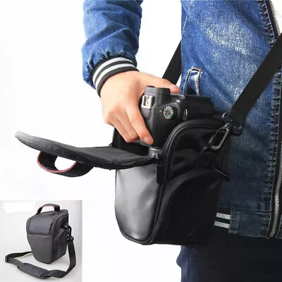 DSLR SLR Digital Camera Shoulder Bag Case Waterproof Shockproof For Canon Nikon • £9.99