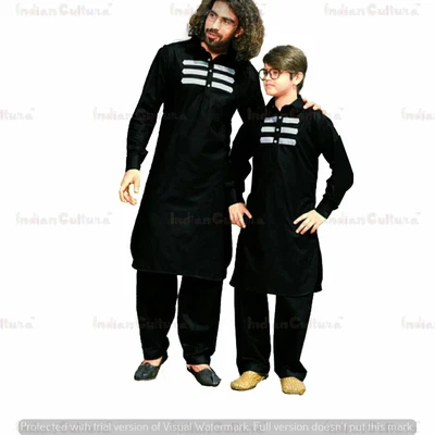 £21.59 • Buy Indian Clothing Fashion Shirt Men's Full Kurta Cotton India Dress Kurta Only1Pc