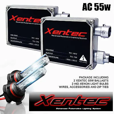 Xentec HID XENON 55W 2 Bulbs 2 Ballasts Kit For Hummer Hyundai H4 H7 H8 H11 9006 • $46.01