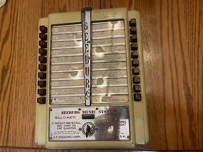 Vintage Seeburg 3W5-L56 Wall-o-matic Wireless Jukebox Selector • $450