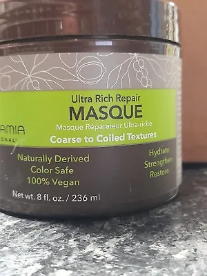 Macadamia Ultra Rich Repair Masque 236ml Coarse To Coiled Textures • £26.50