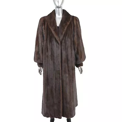 Mahogany Mink Coat- Size M • $475