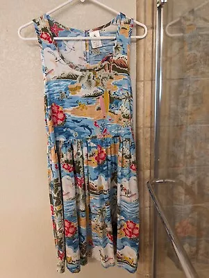 Disney Parks Mickey & Friends Hawaiian Tropical Island Dress Women's S Pockets • $40